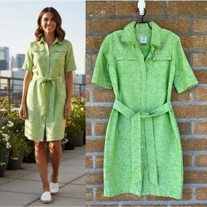 Louis Feraud Lime Green  Dress  8
